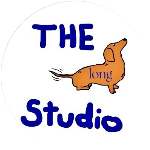 The Long Studio logo — a dachshund